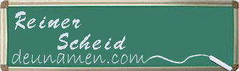 Reiner Scheid Visitenkarte